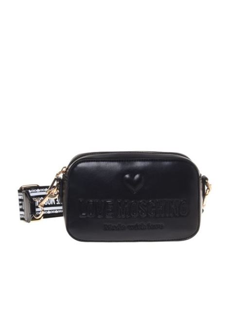 BORSA PU GRS NERO+GALV.NIKEL LOVE MOSCHINO | JC4220PP0MKF0/00B